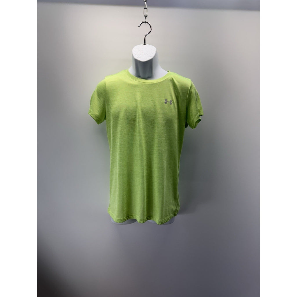 Under armour T Shirt Men Medium Green Heatgear Vent Loose Fit Crew Neck Pullover