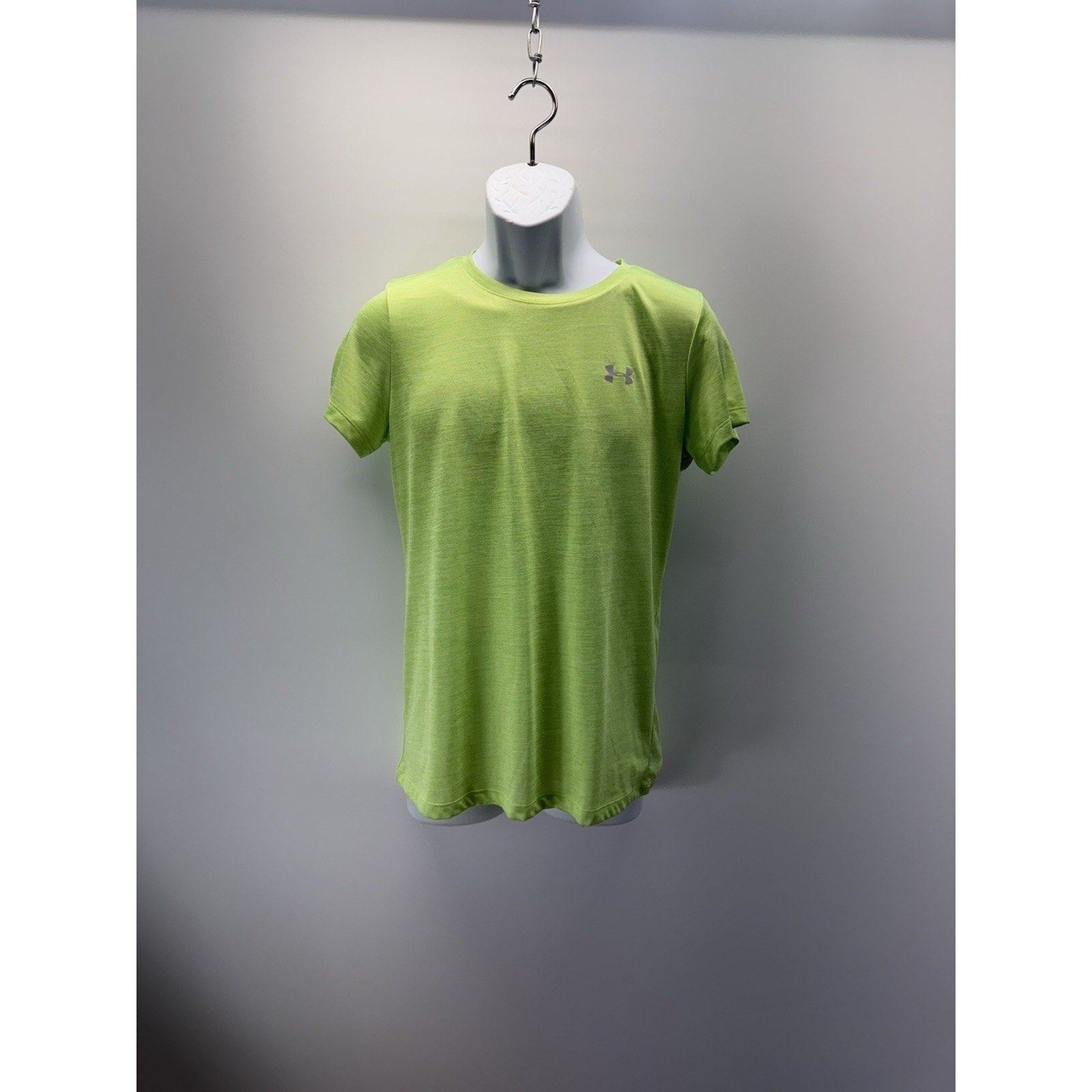 Under armour T Shirt Men Medium Green Heatgear Vent Loose Fit Crew Neck Pullover