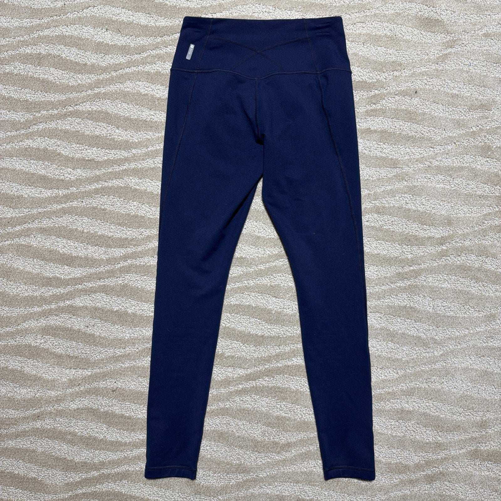 Zella Full Length Leggings Women M Blue High Rise Stretch Performance Yoga
