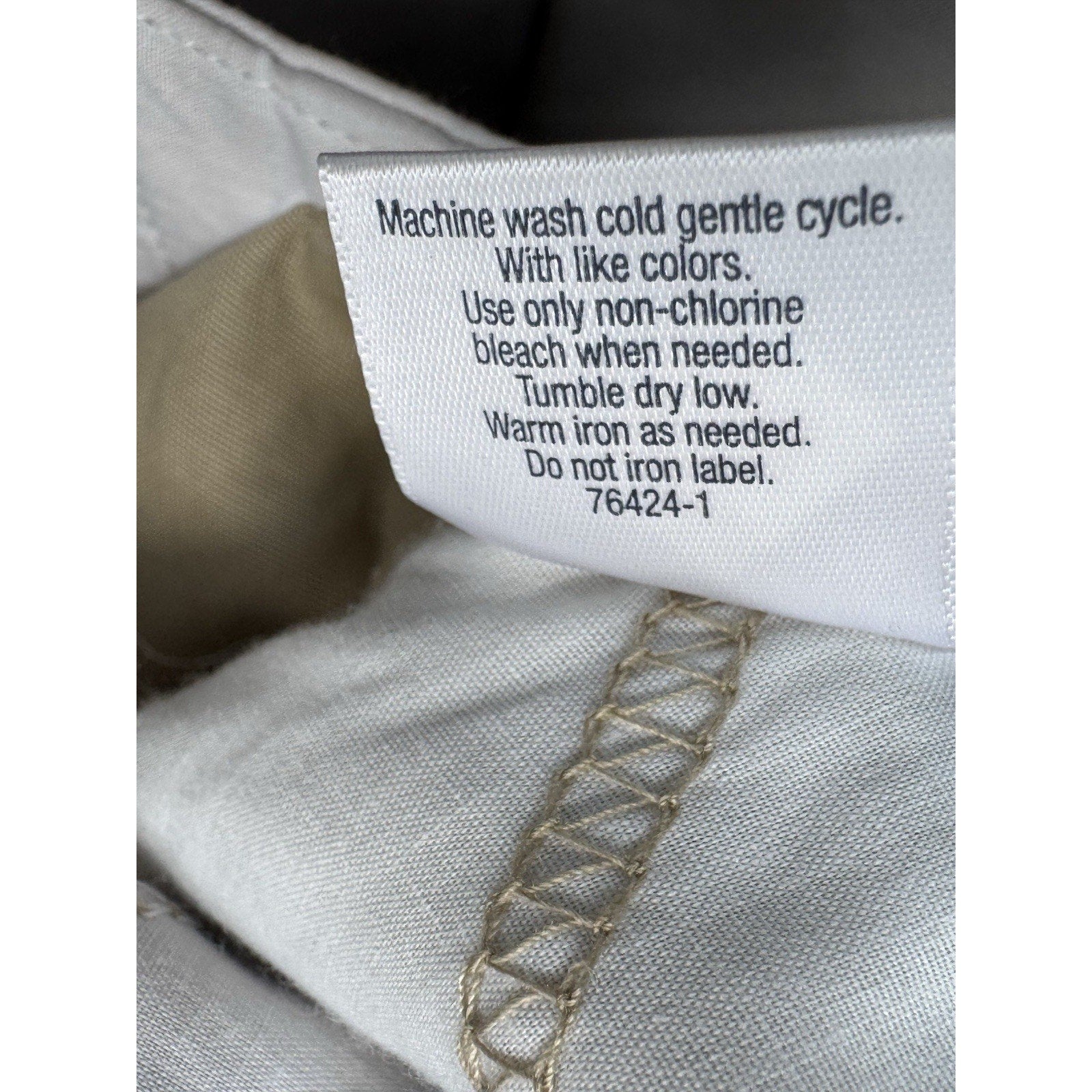 St Johns Bay Women’s Capri Pants 6P Taupe Cotton Crop Mid Calf High Rise NWT