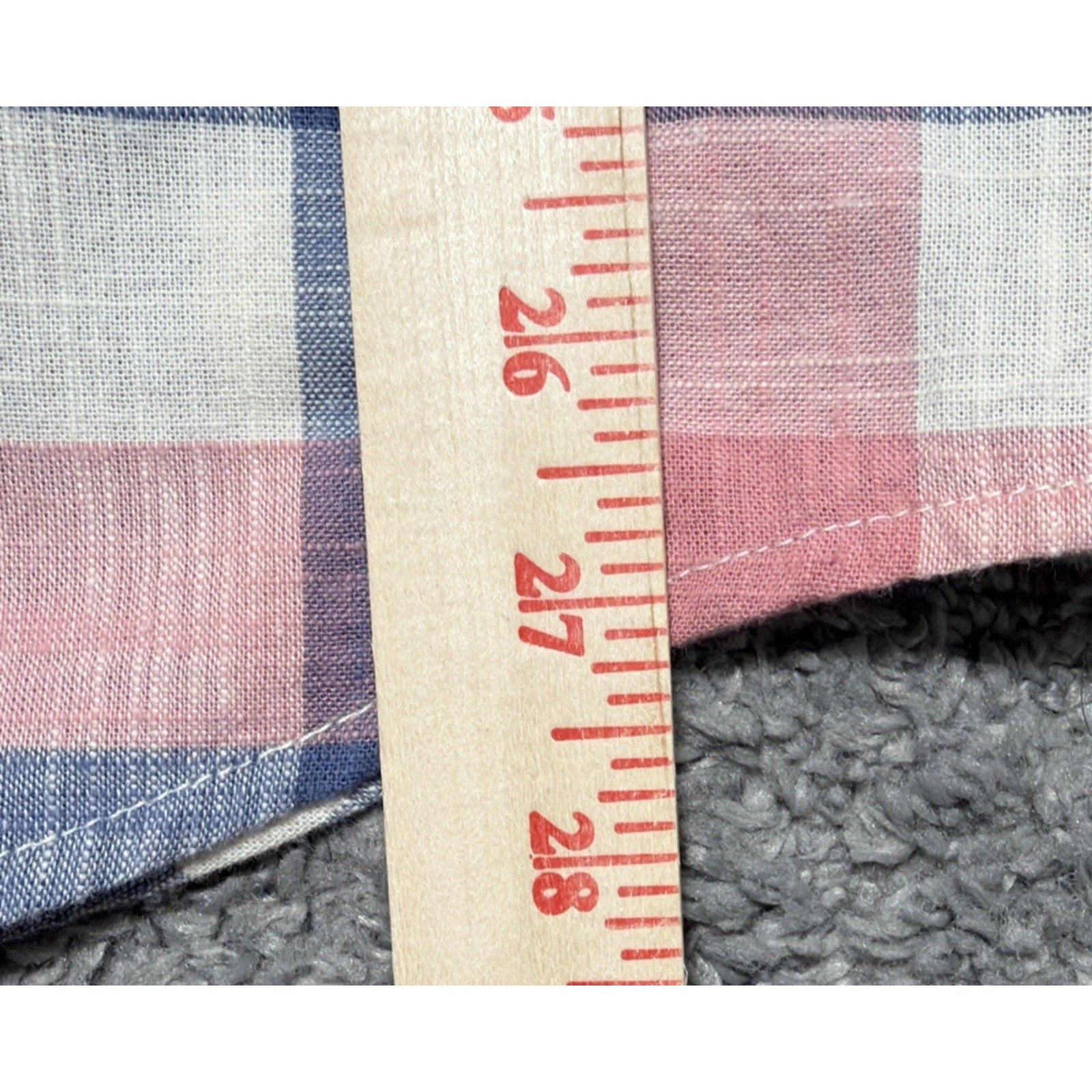 American Eagle Super Soft Outfitters Men's M Pink Blue Checkered Button Up NWT