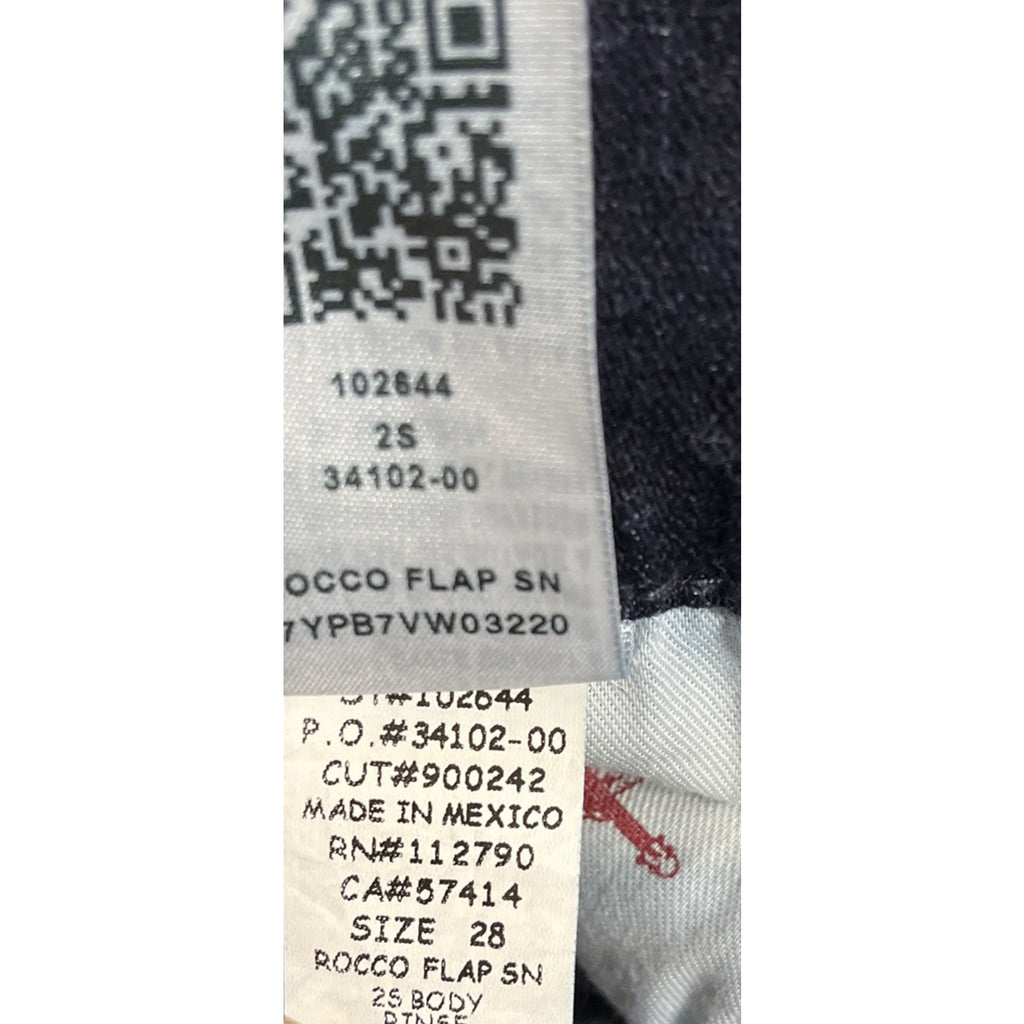 True Religion World Tour Rocco Skinny Jeans Sz 28x32 FLAP POCKETS