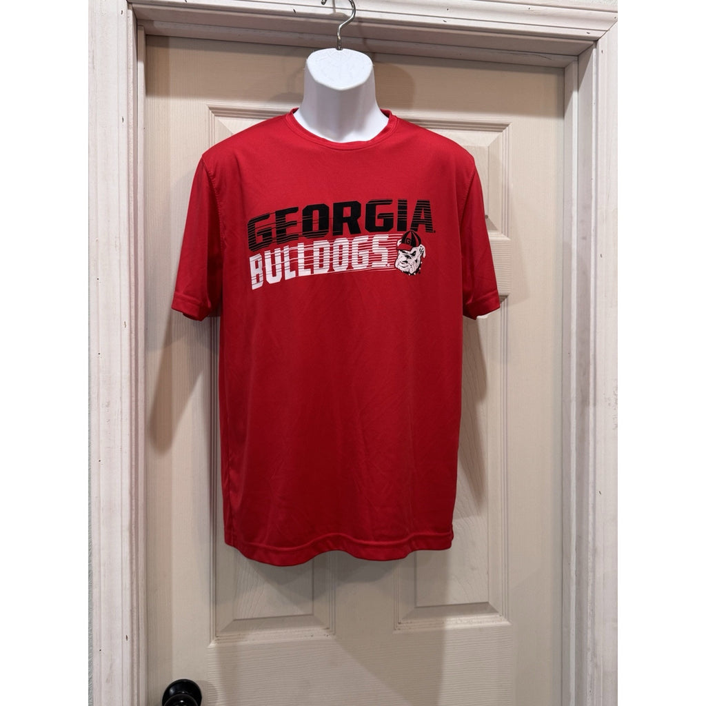 Georgia Bulldogs Red Men's T Shirt Medium Athletic Polyester Team T-shirt