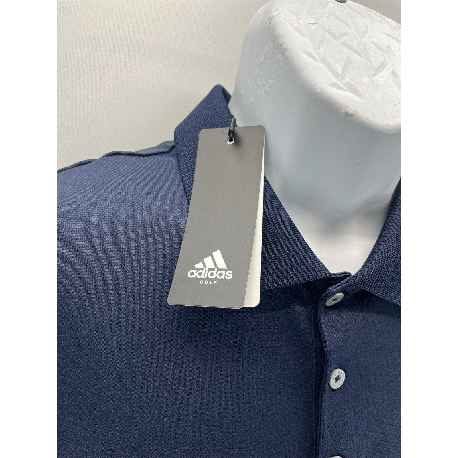 ADIDAS GOLF Men's PERFORMANCE Short Sleeve Polo Shirt Navy Sz XL NWT