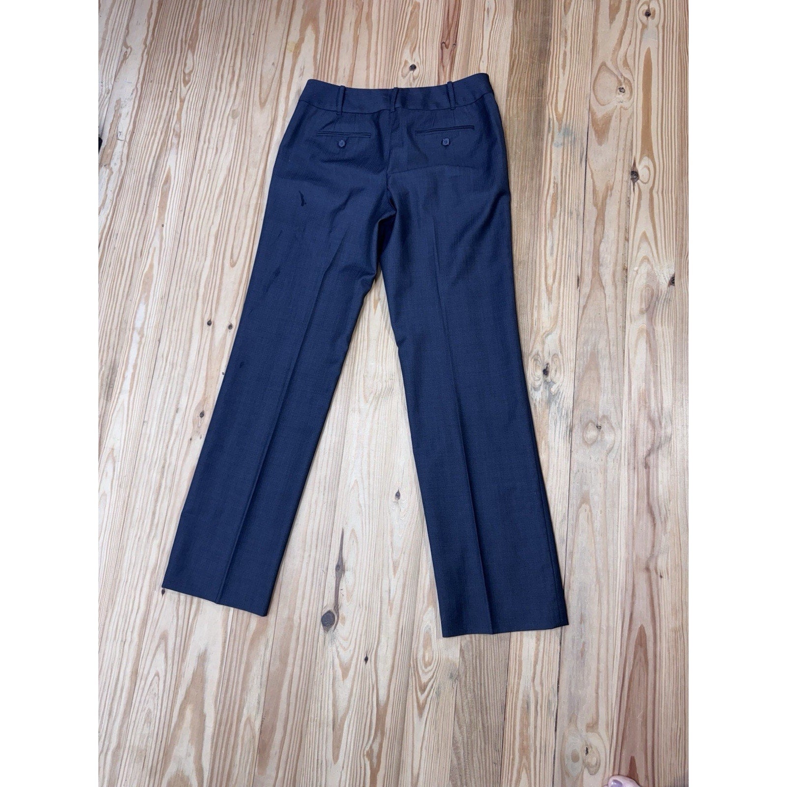 Ann Taylor LOFT Marisa Slacks Mid Rise Trouser Pants Women's 4 Gray Career Line
