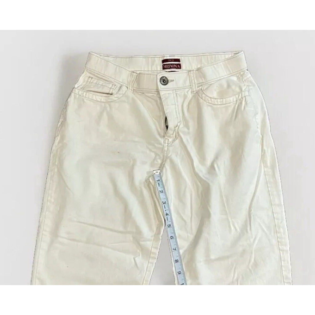 Merona Women's White Wide-Leg Capri Mid Rise Pants Size 4