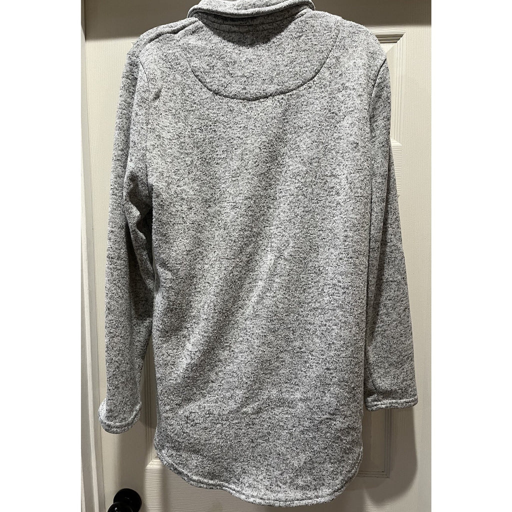 Simply Southern Sweater Women's XL Gray Pullover Long Sleeve Mock Neck Knit