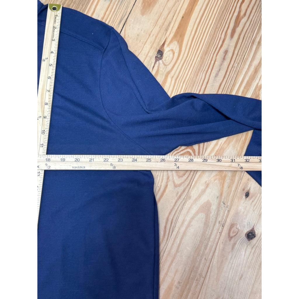 UNDER ARMOUR Navy Blue Gray 1/4 Zip Cold Gear Loose Fit Shirt Men’s Size 2XL