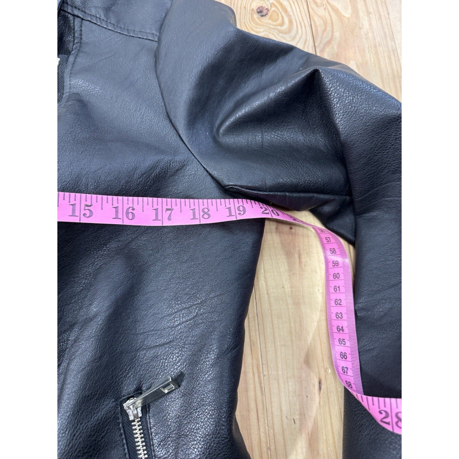 Women's a.n.a Faux Leather Midweight Motorcycle Jacket Black Size Large NWT