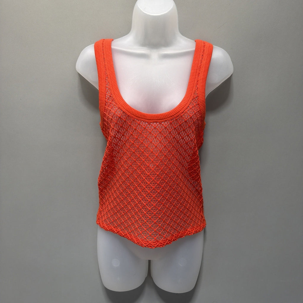 J.CREW Beach Crotchet Tank in Bright Orange Size XS NWT