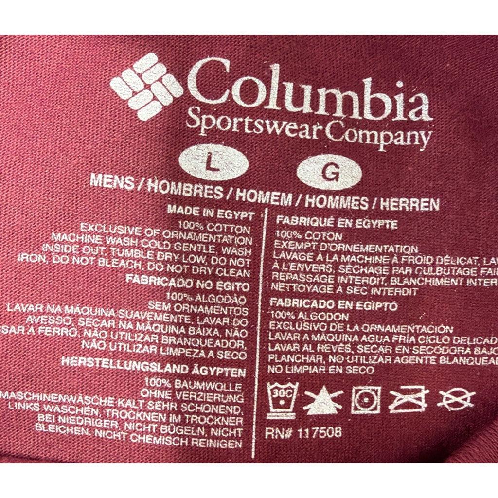 Columbia Men’s Size Large Sasquatch Santa T-Shirt Outdoor Sportswear New