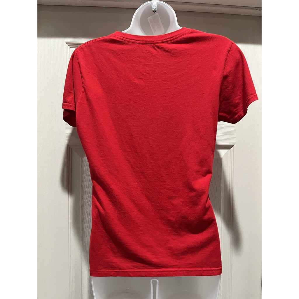 Wonder Women Size Small T-Shirt, Red w/ yellow WW Logo