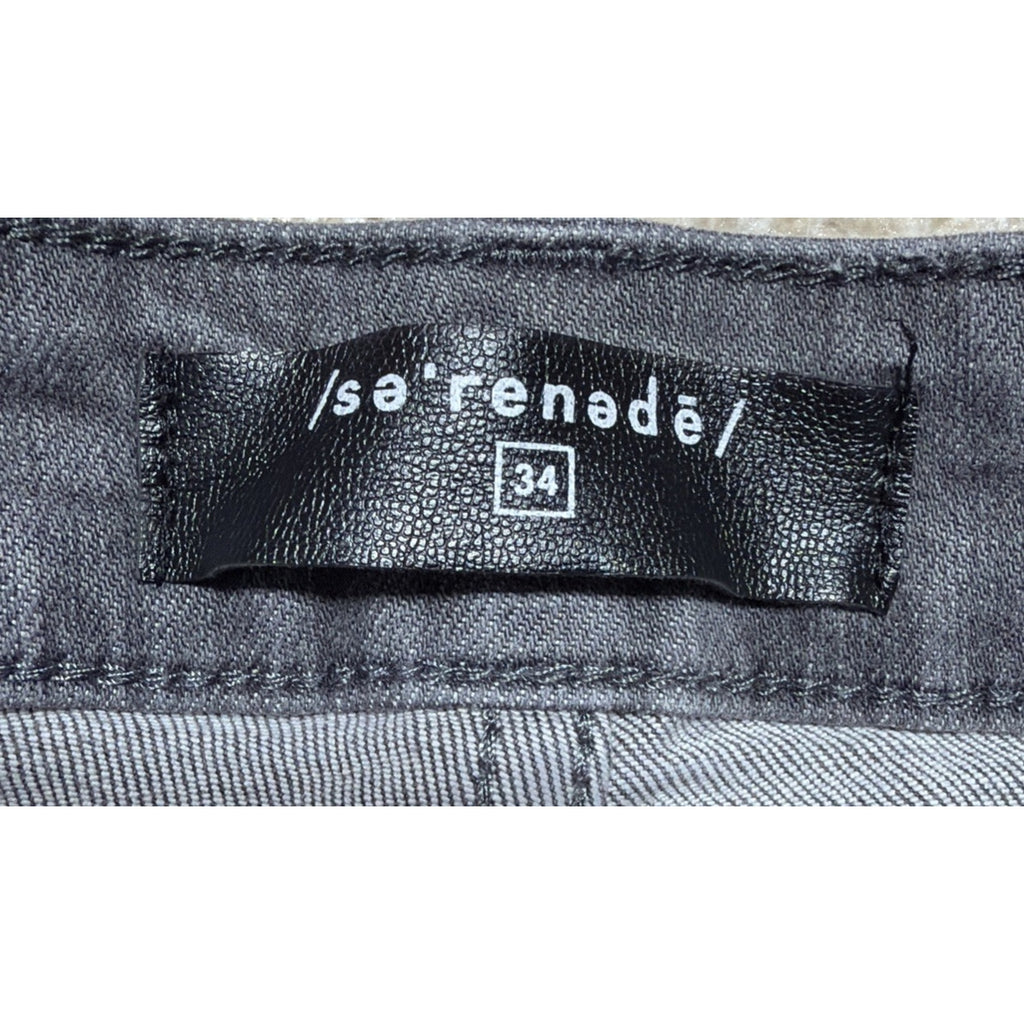 Serenede Men’s Distressed Skinny Stretch Denim Jeans Size 34x32