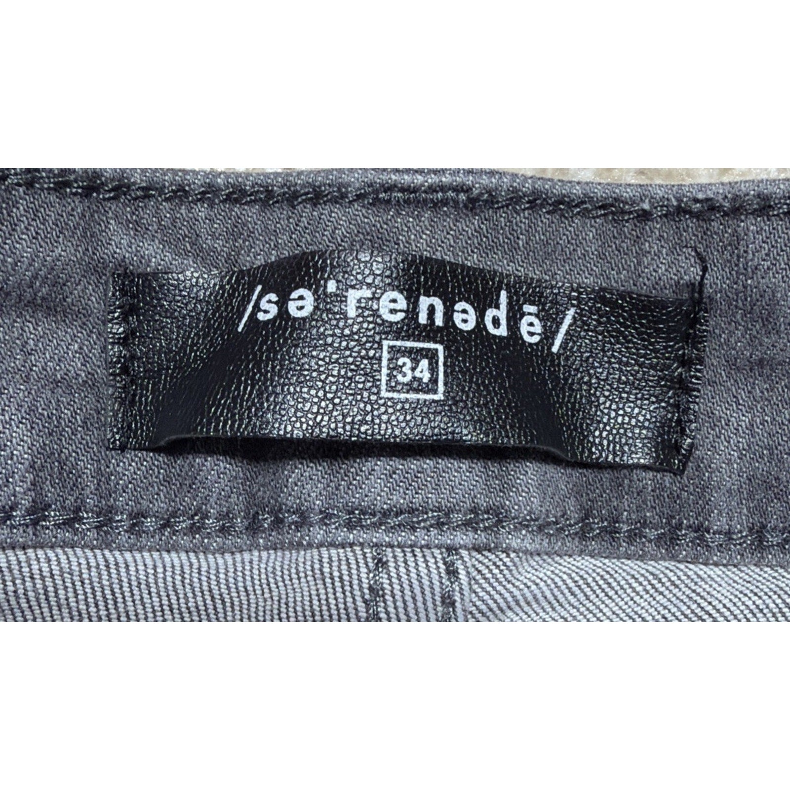 Serenede Men’s Distressed Skinny Stretch Denim Jeans Size 34x32