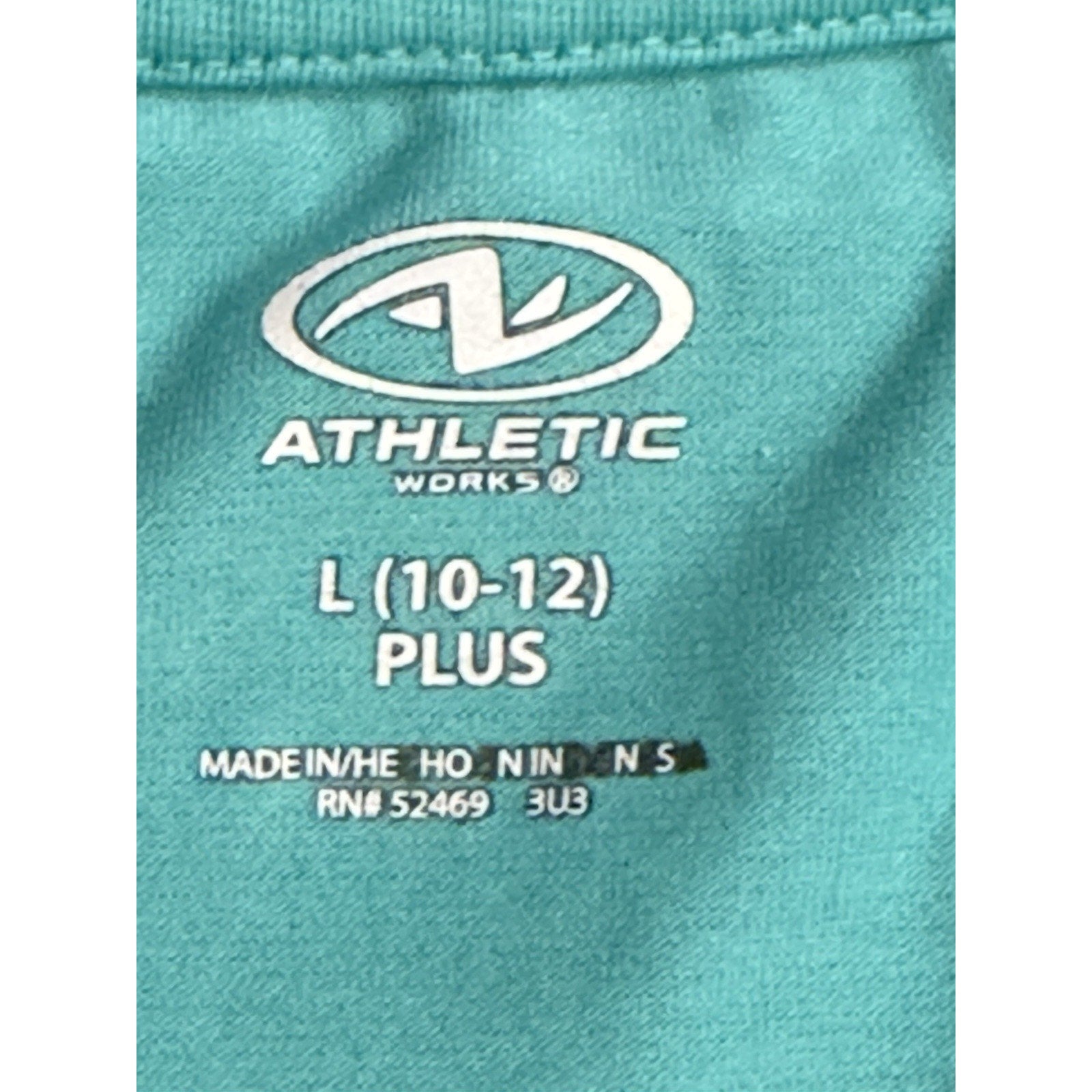 Athletic Works Girls Active Short Sleeve Tee Small 10/12 Plus Blue Soft