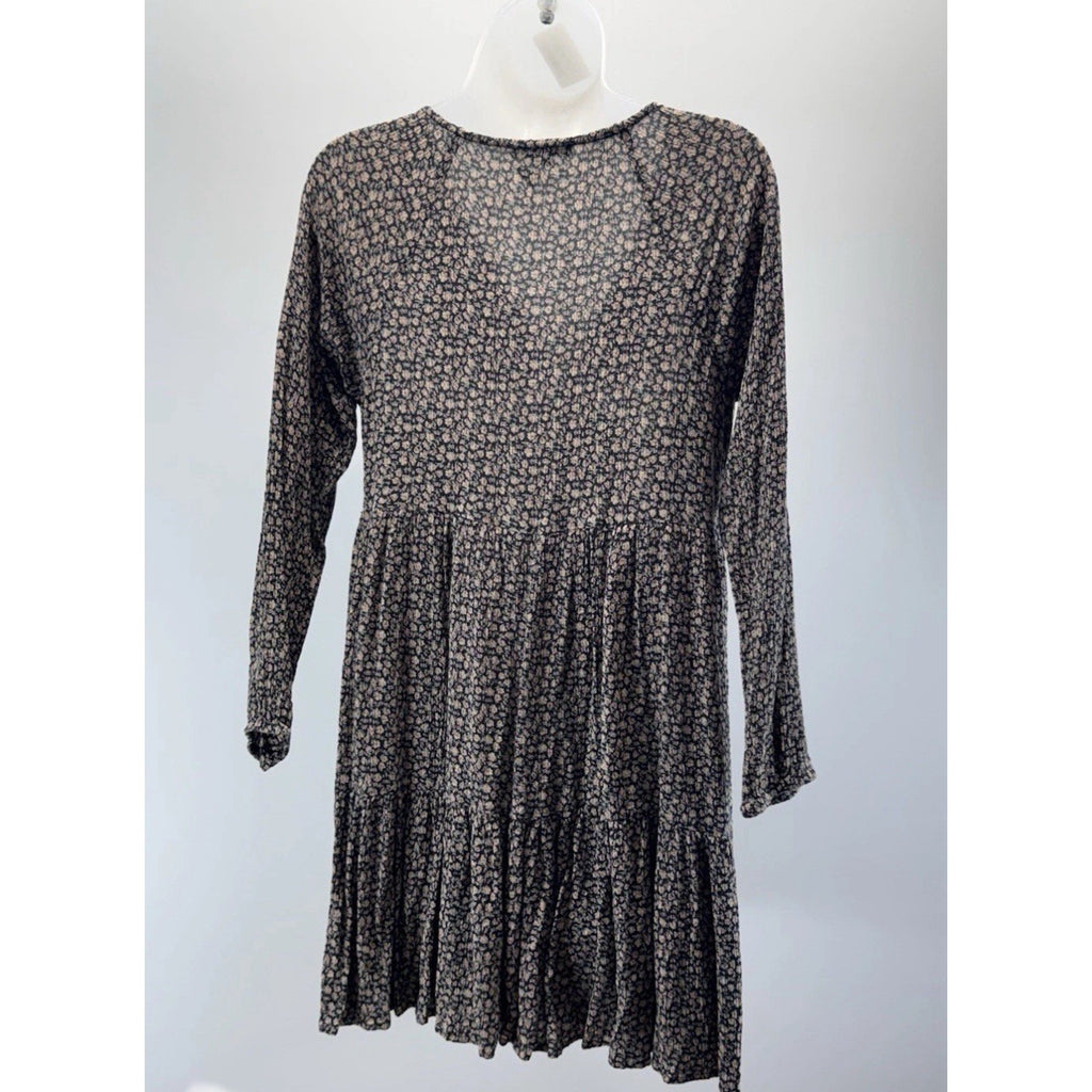 American Eagle boho cotrage floral tiered mini dress size S