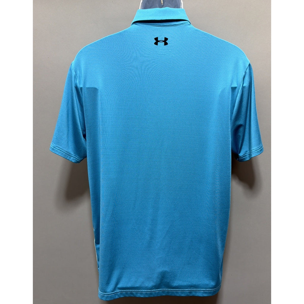 Under Armour The Playoff Polo Men's M Mint Green/Sky Blue Short Sleeve Shirt