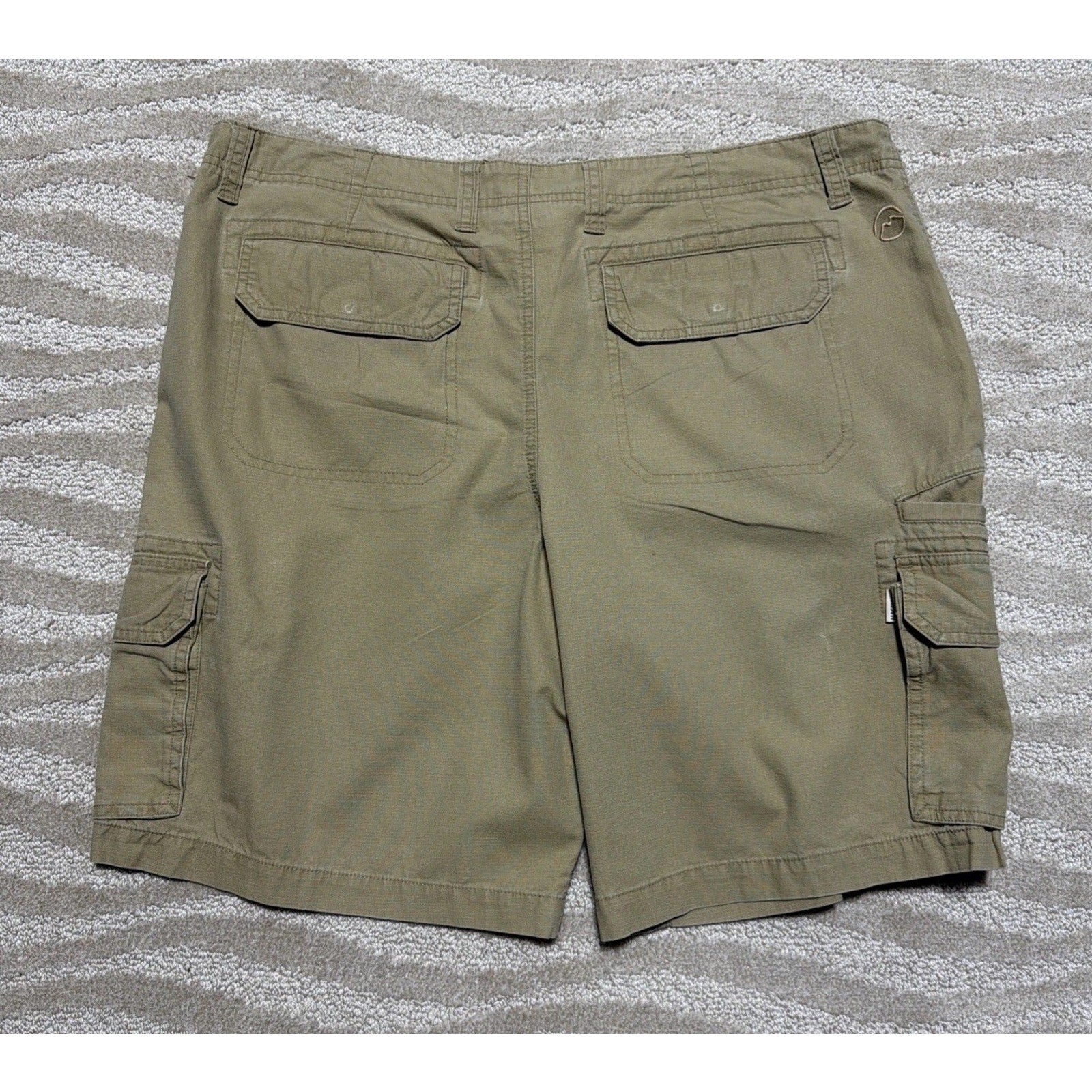 Magellan Cargo Shorts Mens 38 Ripstop Cotton Fabric Outdoors Hiking Brown Casual