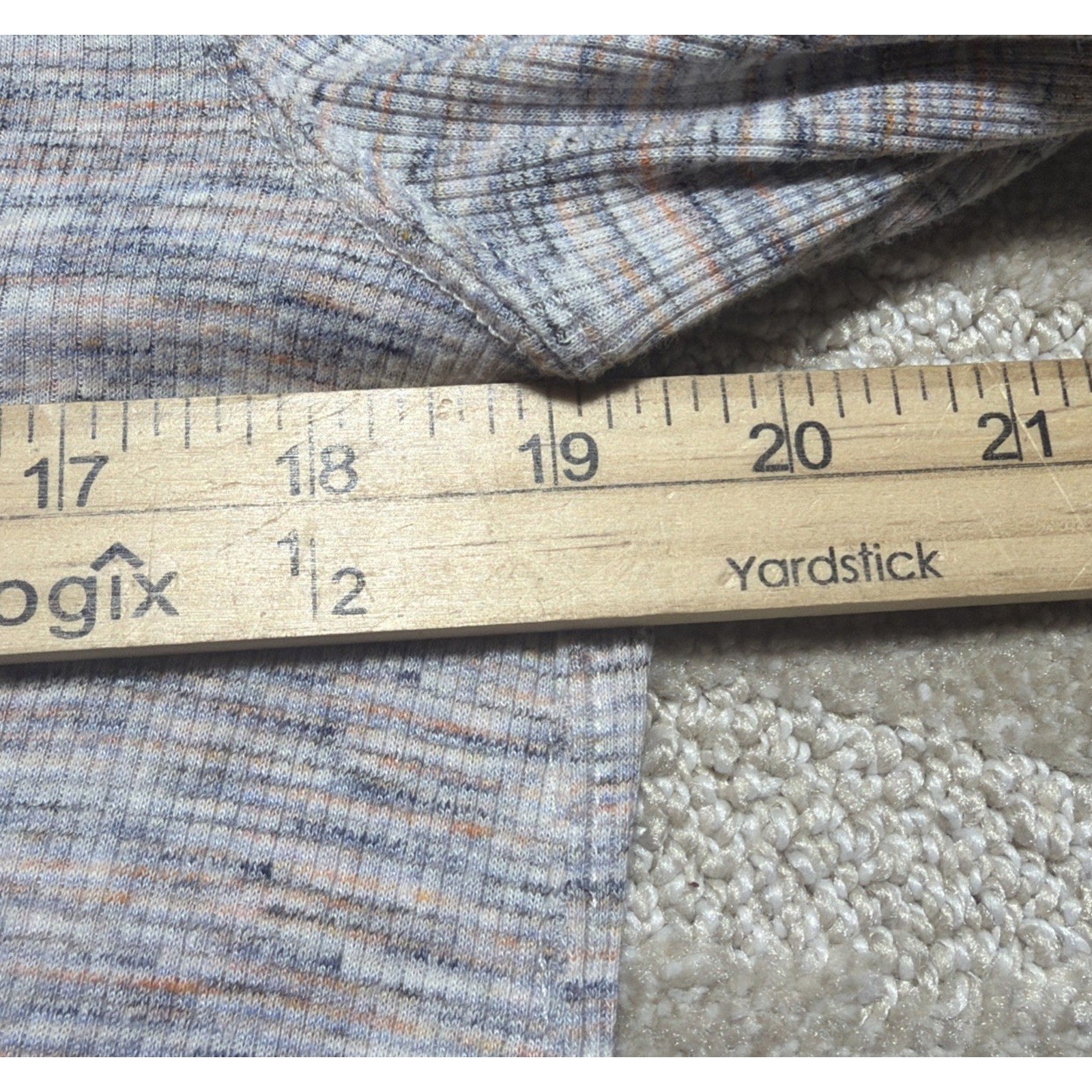 WE THE FREE PEOPLE Pullover Womens Small Heather Gray Stone Cold Split Back Top