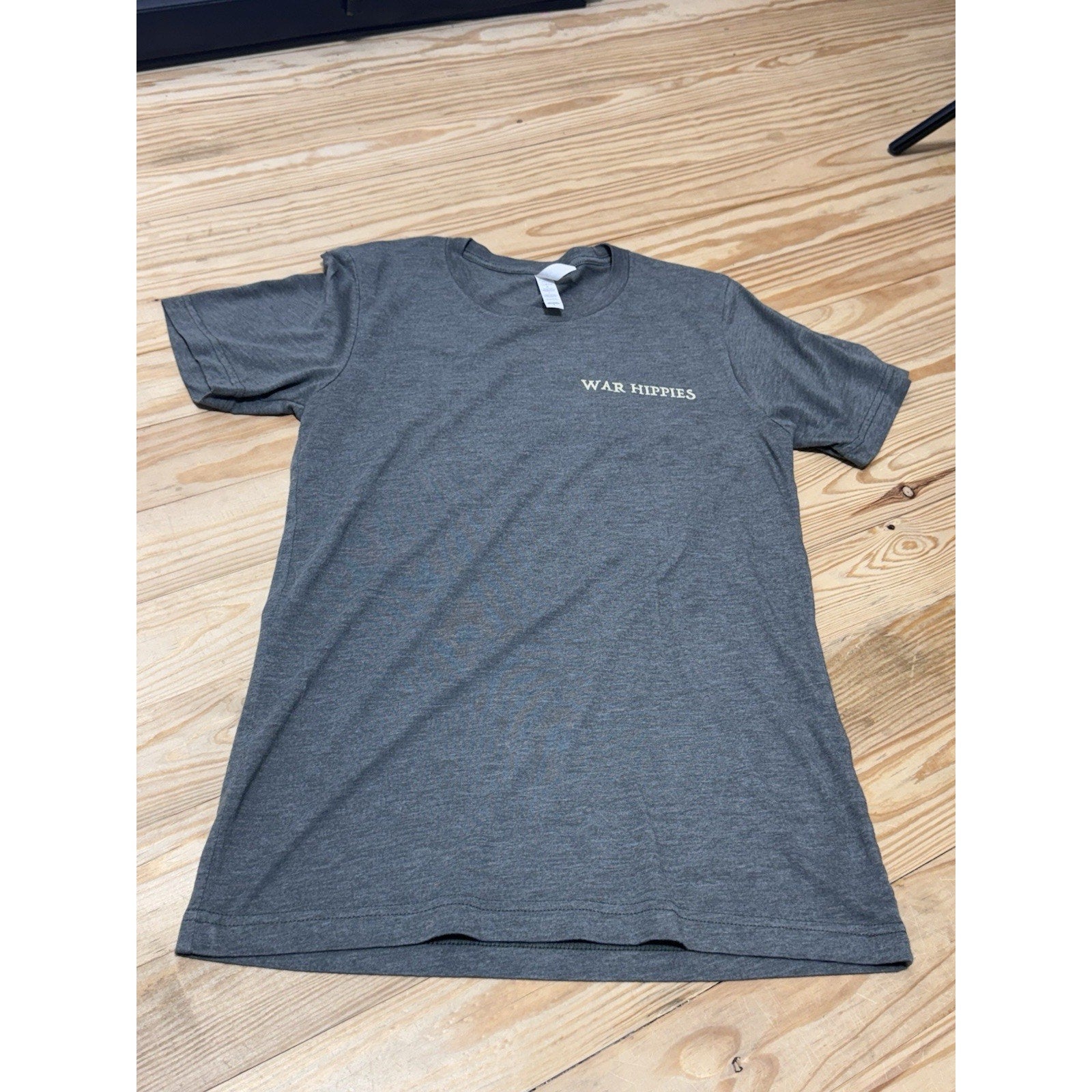 War Hippies T-Shirt Army Green Strength Protector Live Free Faith Love Men’s S