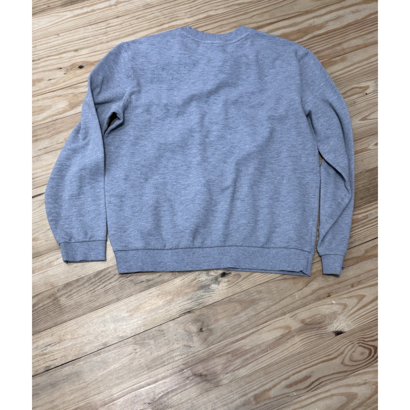 Calvin Klein Sweatshirt Crew Neck Long Sleeve Graphic Logo Gray Men’s Size Med