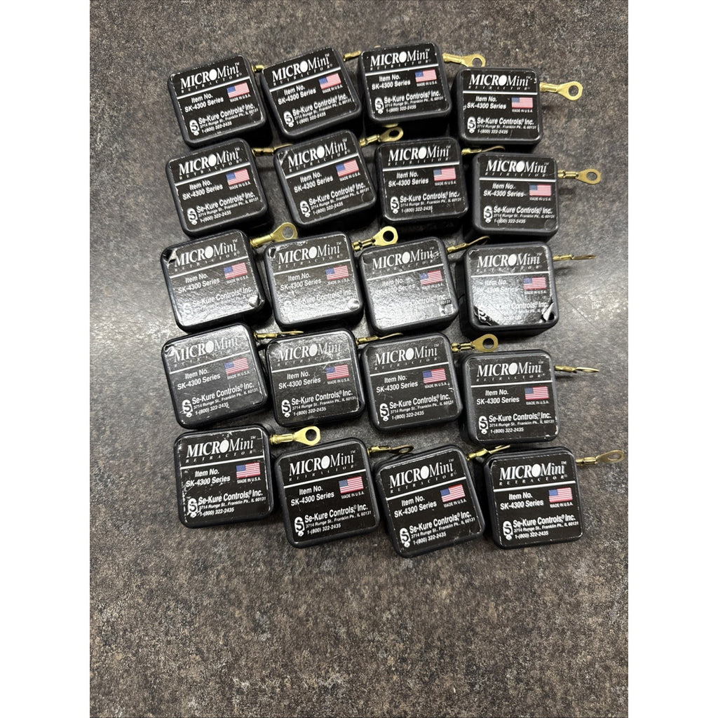 Micro Mini Retractor 4' Cable Theft Prevention Merchandise Display. NEW Pk Of 20