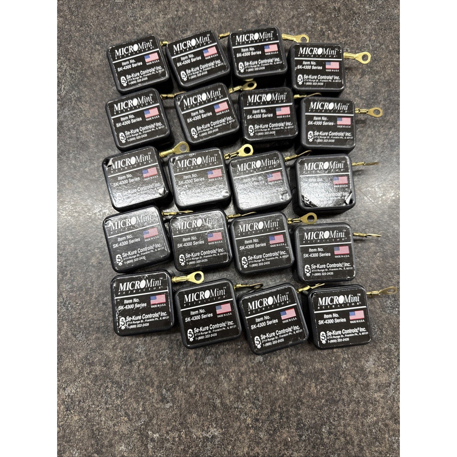 Micro Mini Retractor 4' Cable Theft Prevention Merchandise Display. NEW Pk Of 20