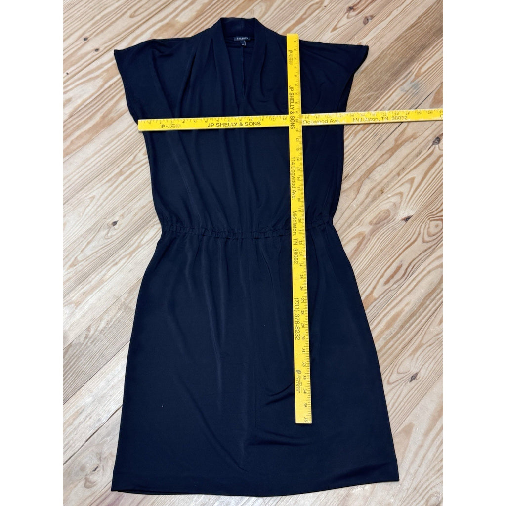 Talbots Black Shift Dress Elastic Waist Short Sleeve Classic Casual Women’s S