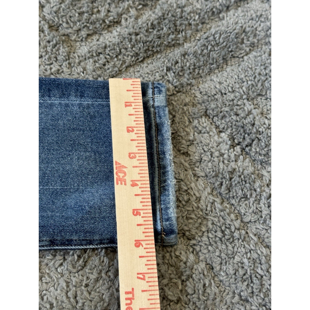 VERVET Jeans Womens 26 Distressed Skinny Straight Blue Denim Mid Rise Stretch