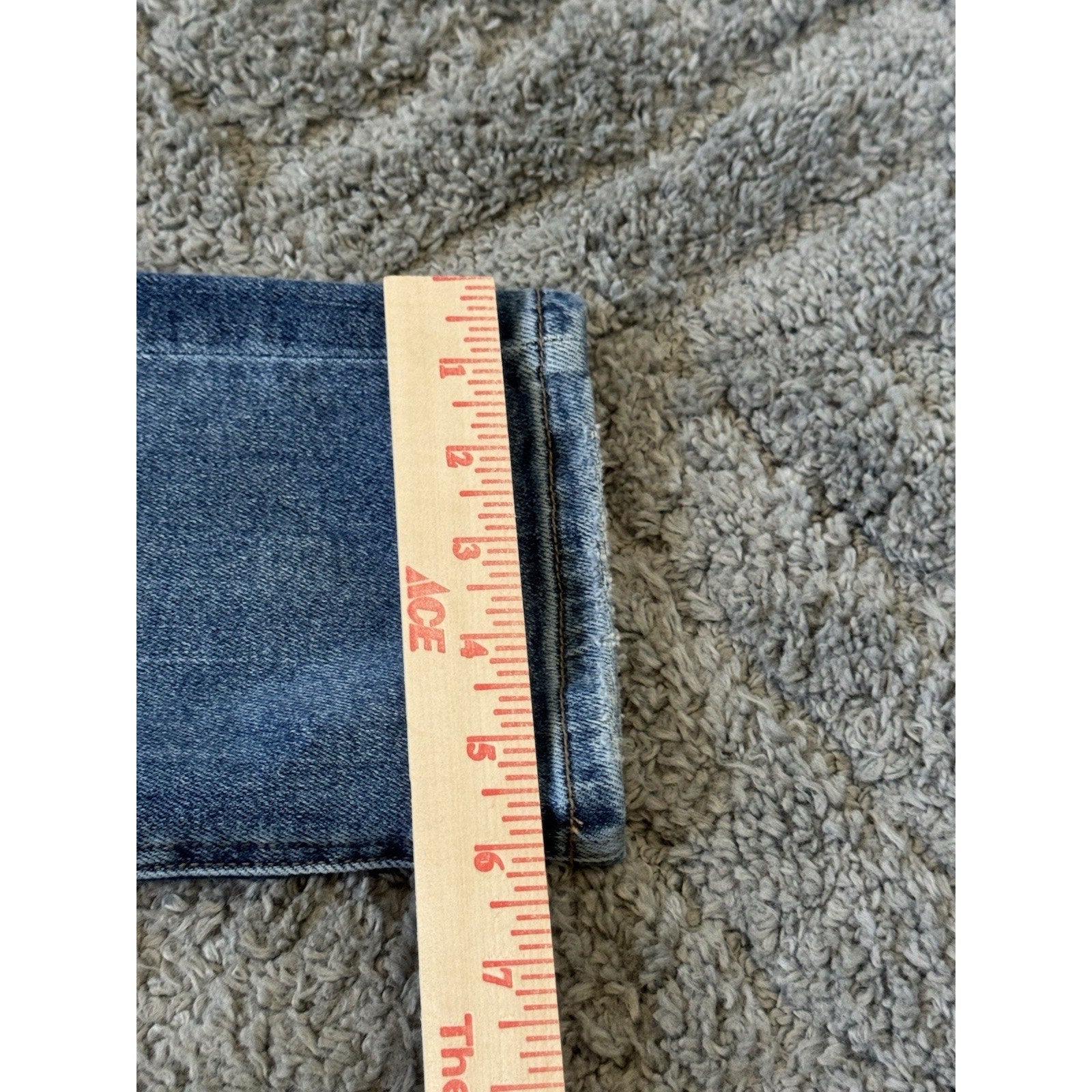 VERVET Jeans Womens 26 Distressed Skinny Straight Blue Denim Mid Rise Stretch