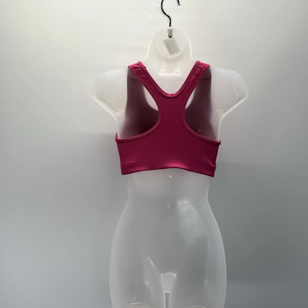 Nike Women’s Size M Dry-Fit Sports Bra pink Racerback Logo Swoosh EUC