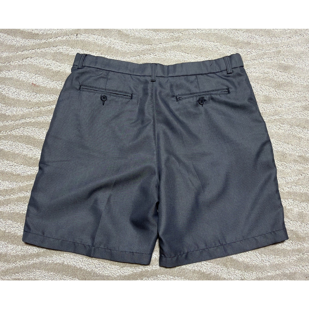 Alfani Men’s Gray Dress Shorts Size 36 Flat Front Modal Blend Lightweight 9” Ins