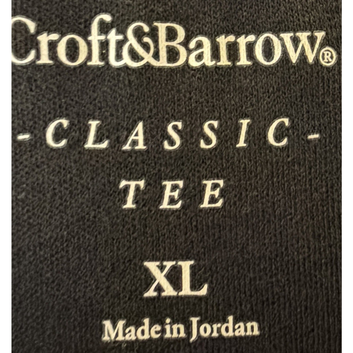 Croft & Barrow Women's The Classic Tee Short Sleeve Crewneck XL Black New