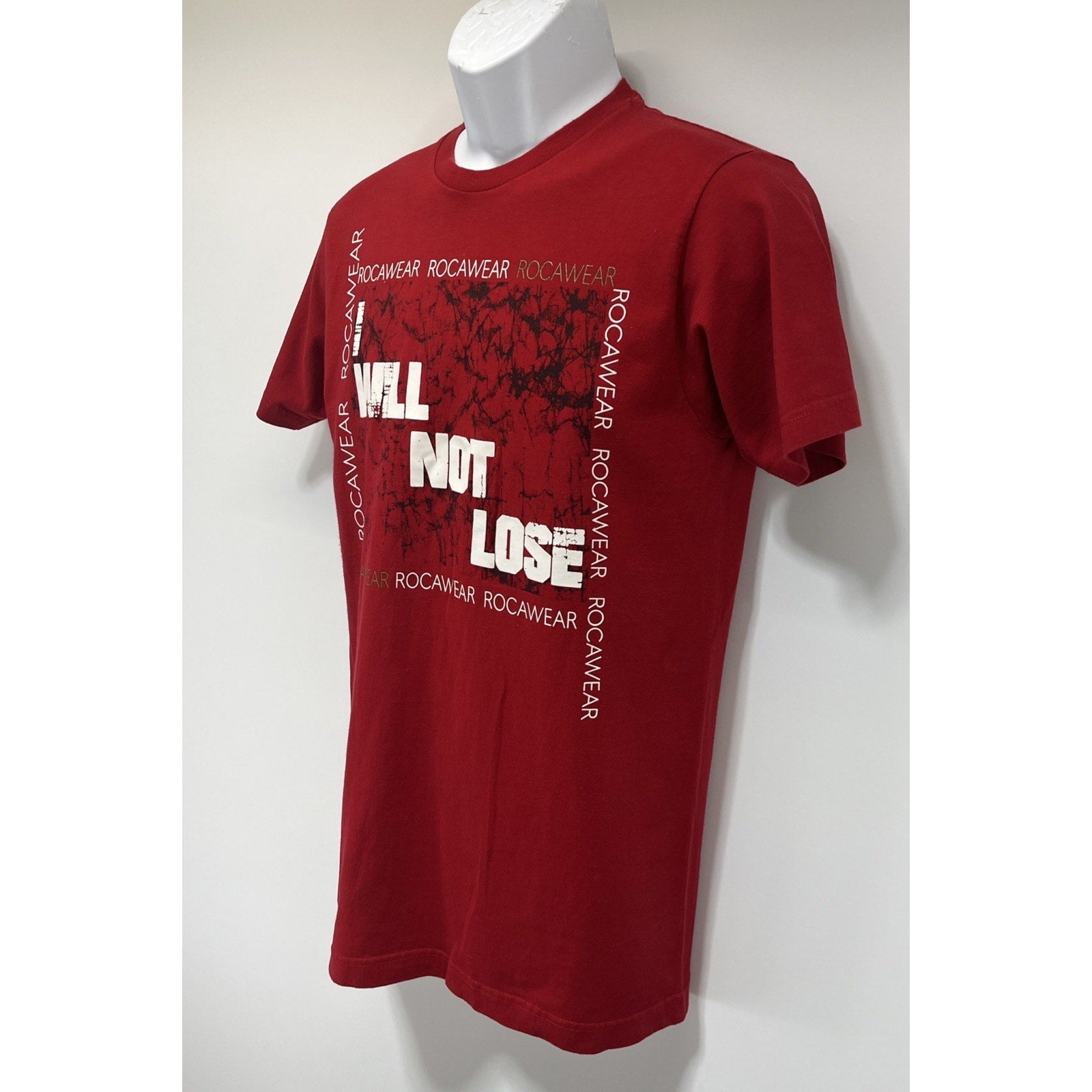 Rocawear Men's "I WILL NOT LOSE" Graphic T Shirt Size Medium