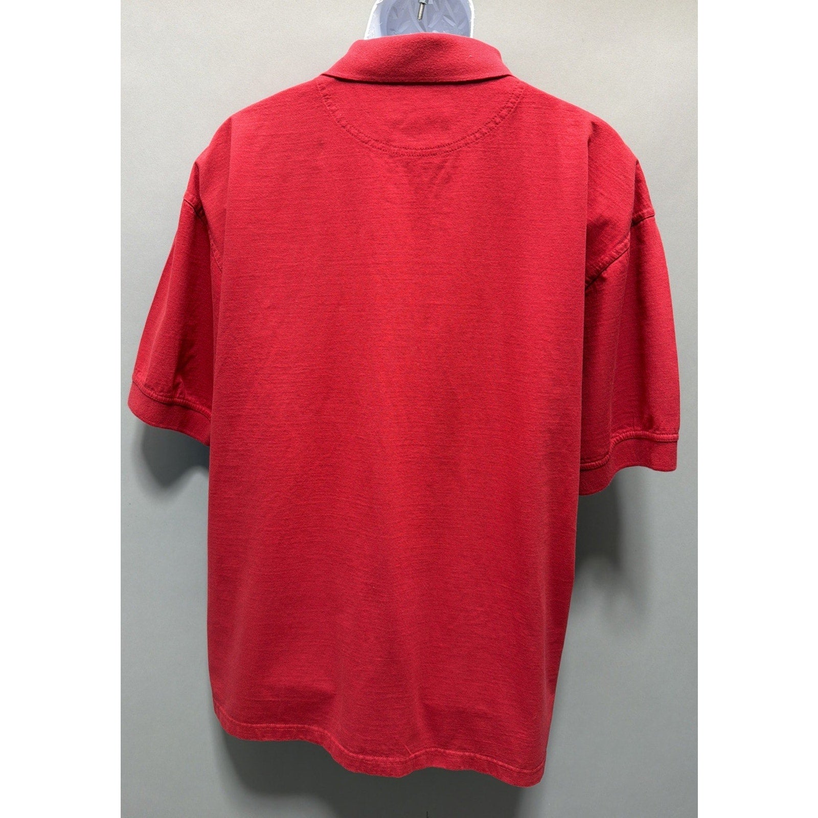 Alabama Crimson Roll Tide Men's Red Embroidered Polo Shirt Size 2XL BMOC Sports