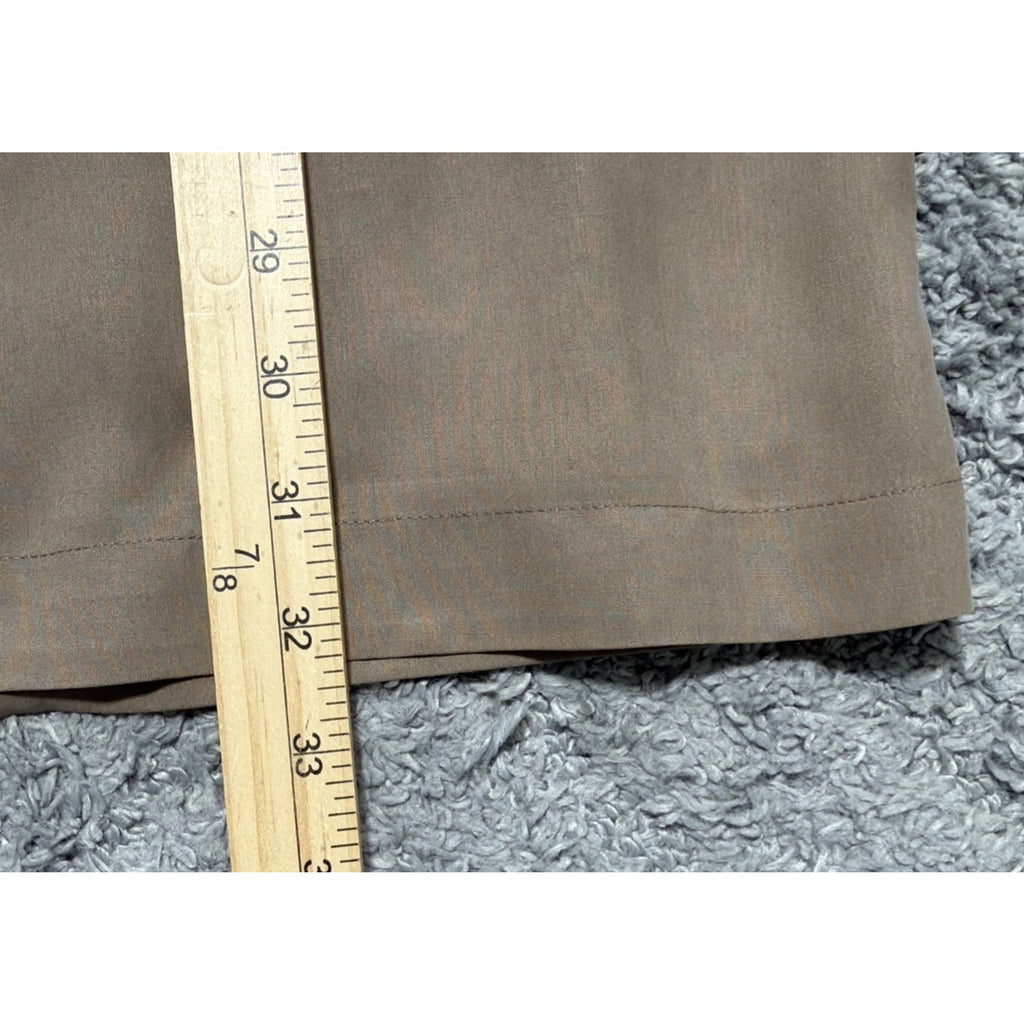 Tulliano 100% Silk Taupe Button Front Shirt Menswear 3XL Luxury Pocket NWT