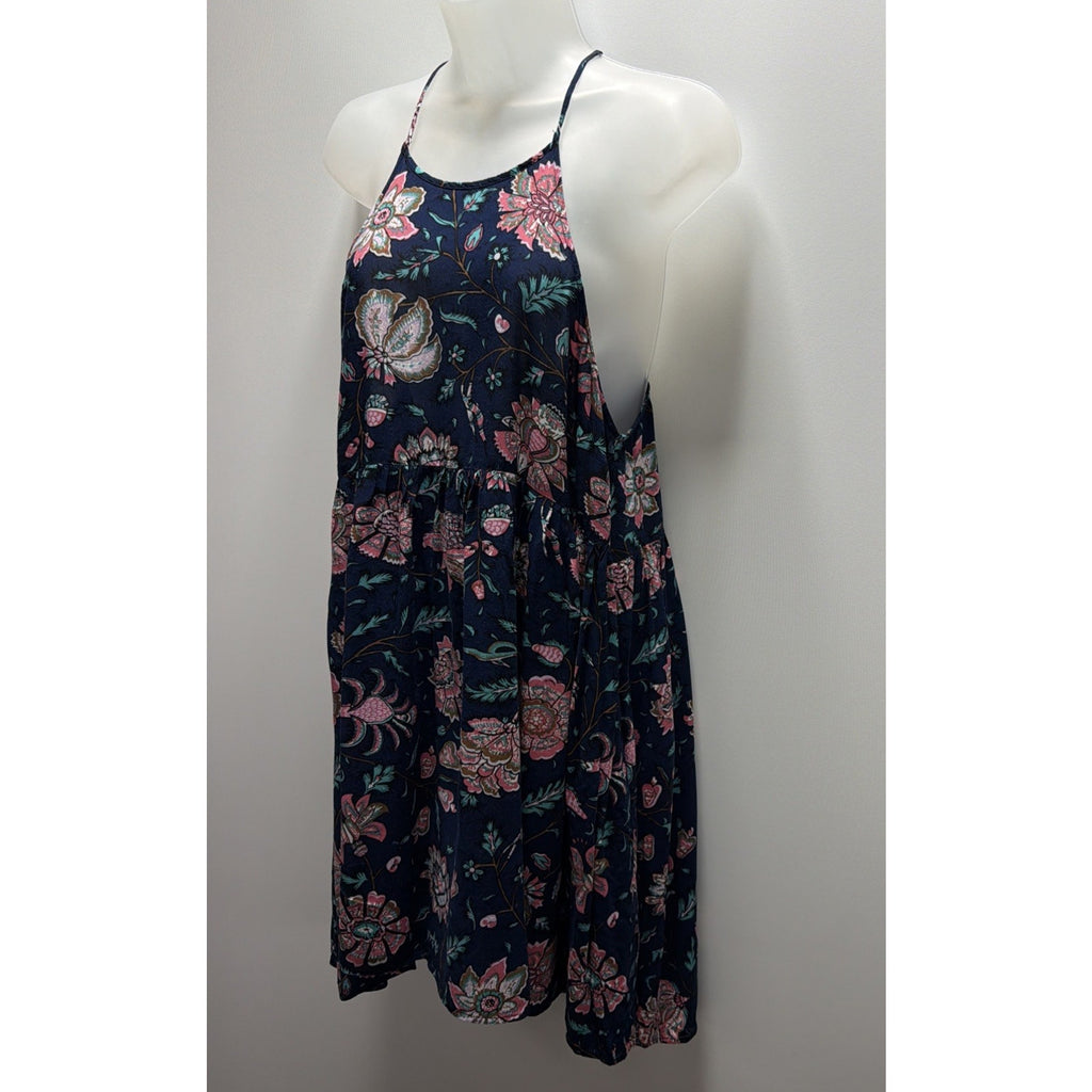 Entro Sundress Womens Size Large Floral Mini Strappy Summer Boho Beach Casual