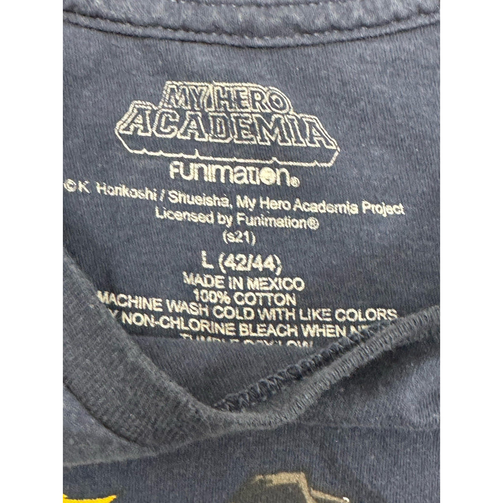 My Hero Academia Funimation T-Shirt Men’s Size Large Navy Blue Anime
