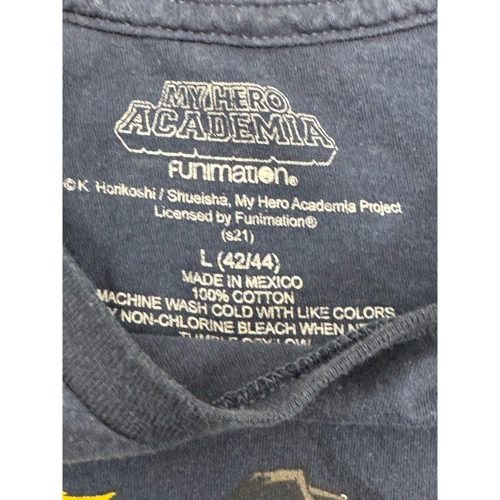 My Hero Academia Funimation T-Shirt Men’s Size Large Navy Blue Anime