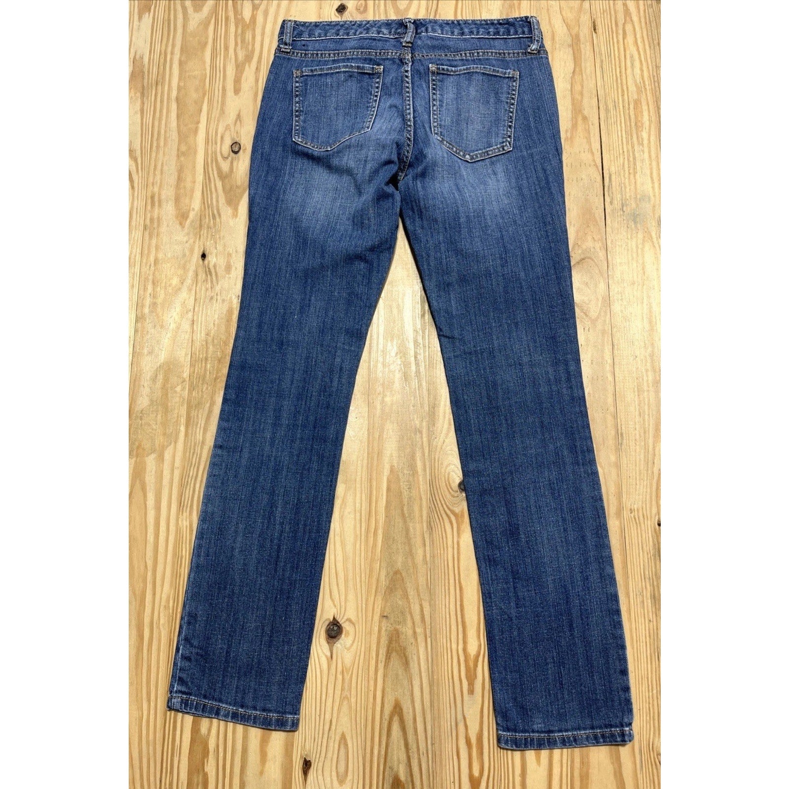 Banana Republic Jeans Women's 27/4 Blue Straight Leg Low Rise Stretch Denim