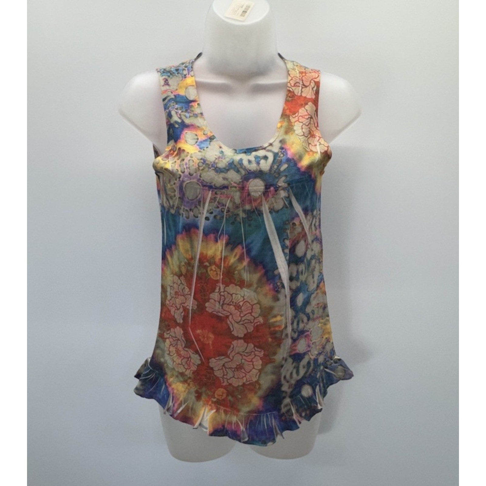Chelsea & Violet Top XS Floral Sleeveless Print Tank