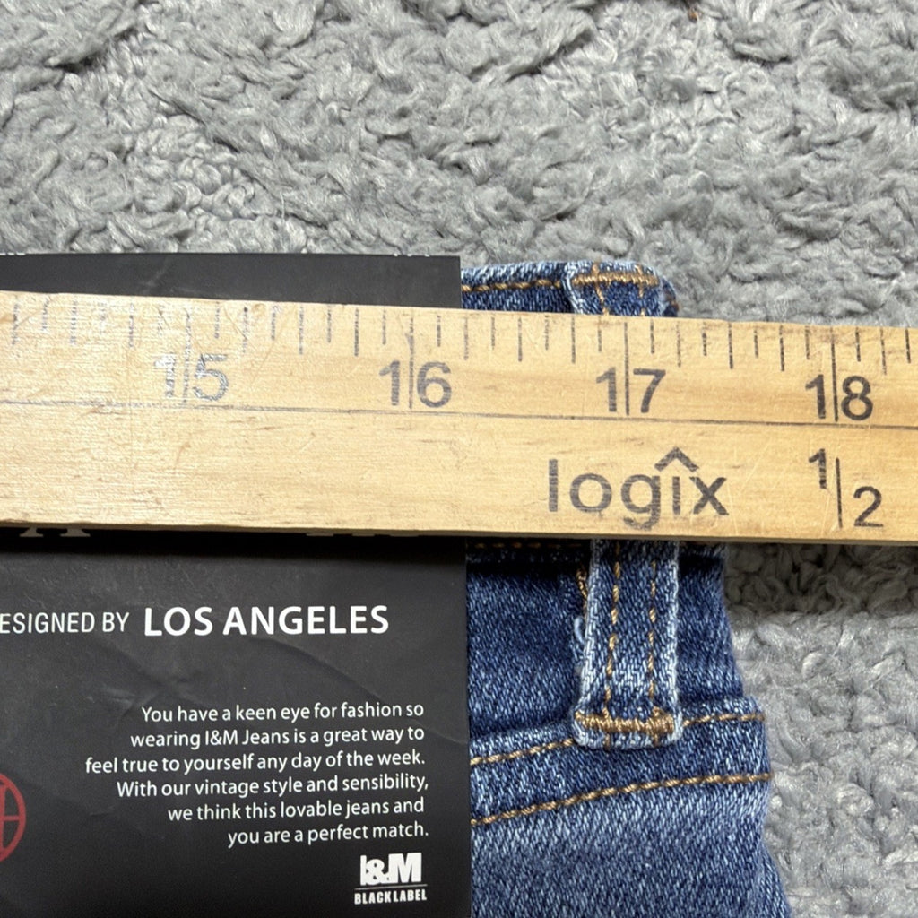 NWT I&M Black Label Denim Jean Distressed Shorts Olivia Womens Plus Size 1X