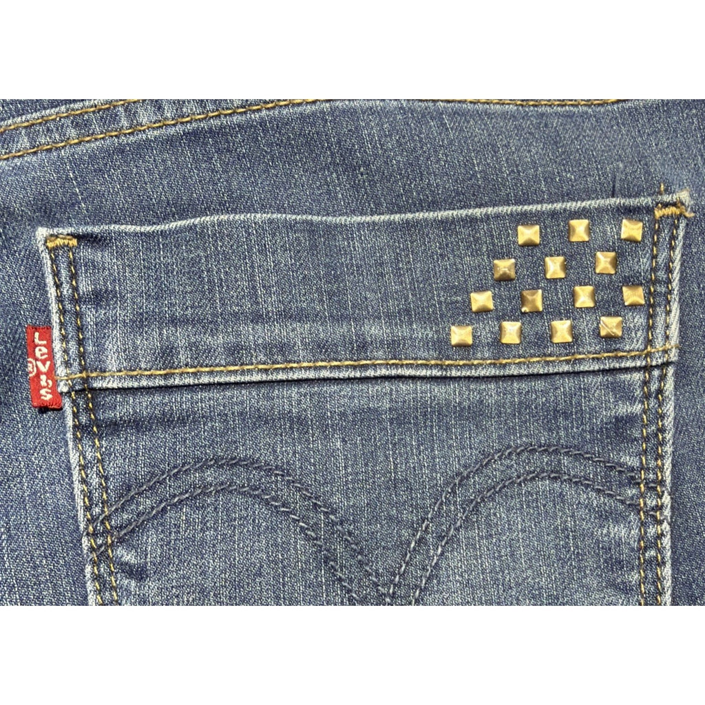 Levi's Jeans Perfectly Slimming 512 Straight Leg Women’s 12 S Rhinestone Pocket