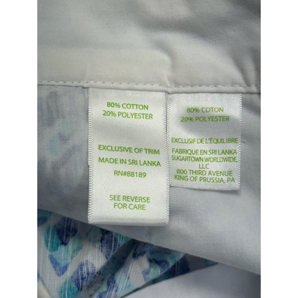 Lilly Pulitzer Callahan Shorts 0 Resort White Pineapple 5” Blue Preppy