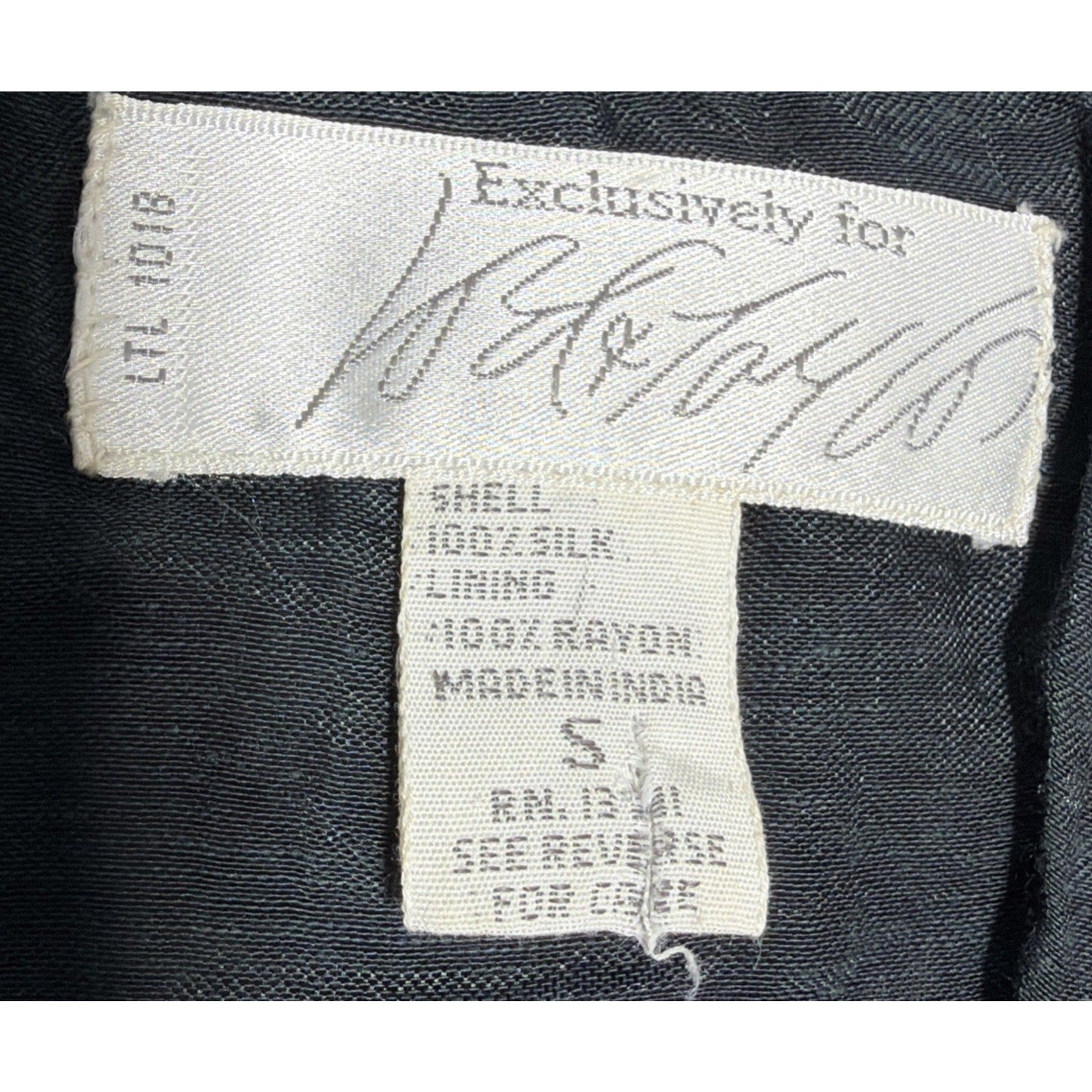 Vintage LORD & TAYLOR Sequin Black Beaded Top Sequins Pearls Silk Blouse Sz S