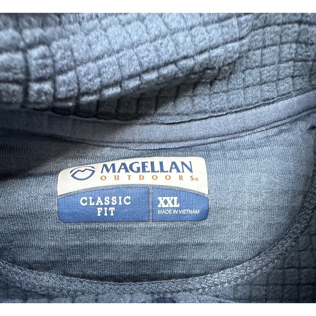 Magellan 1/4 Zip Pullover Women's Size 2XL Classic Fit Gray Outdoor Athletic NWT
