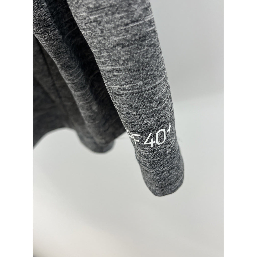 NWT Mens Nike Swim Hydroguard Dri Fit Gray Heather LS Shirt Uv Protection XL