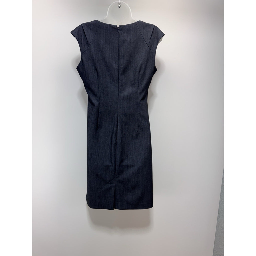 Calvin Klein Dress Navy Blue Sheath Cap Sleeve Career Women’s Size 6