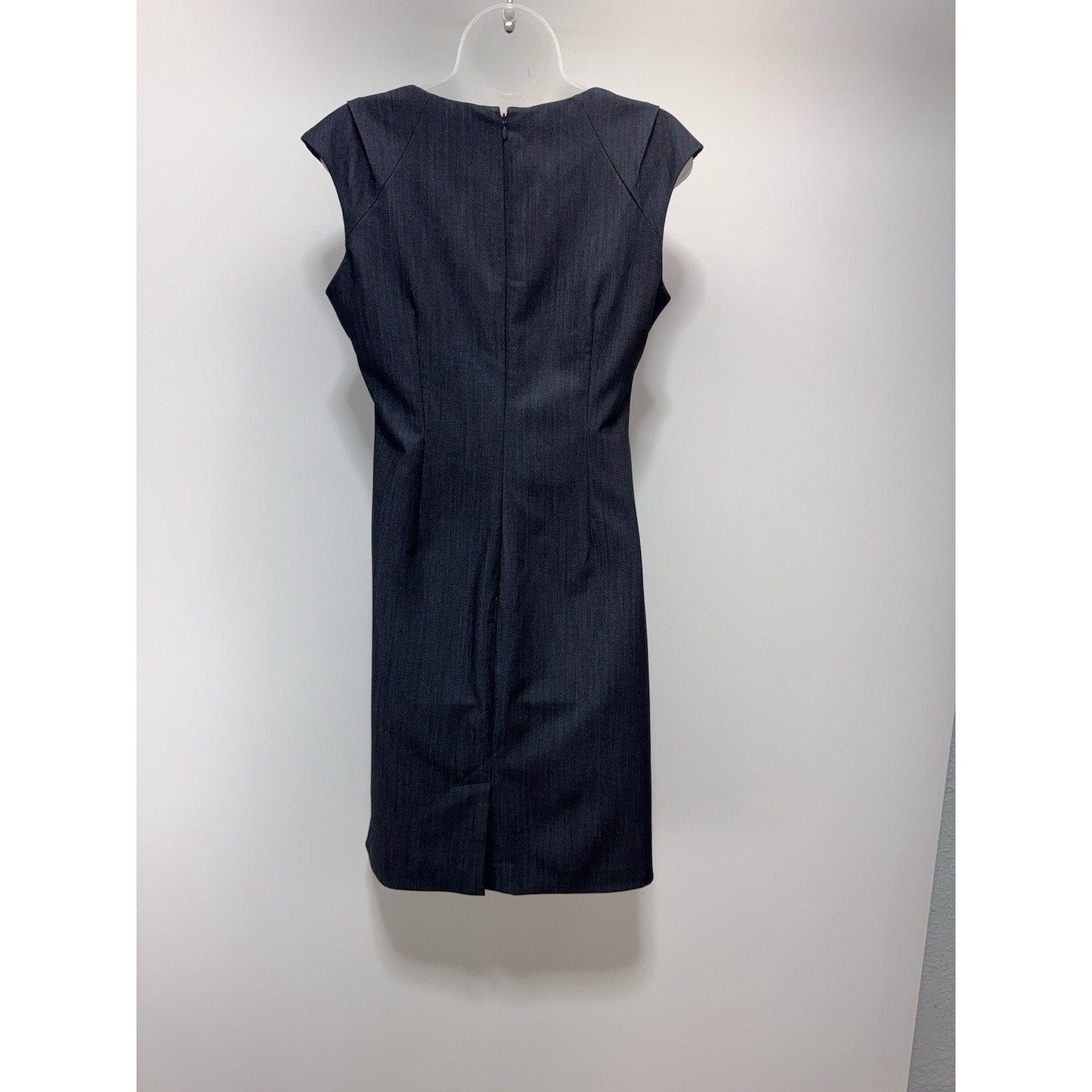 Calvin Klein Dress Navy Blue Sheath Cap Sleeve Career Women’s Size 6