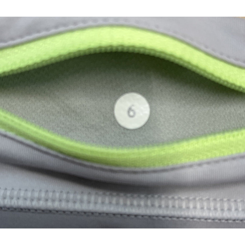 LULULEMON Run Speed Short Size 6 Rad Plaid Lullaby Reflective Ambient Gray